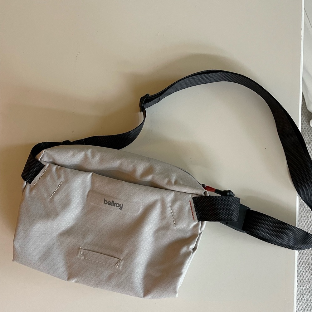 Bellroy Lite crossbody. Color Ash, one size, good used condition